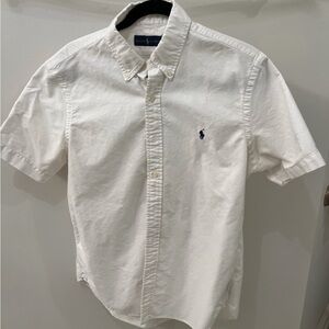 Polo Ralph Lauren Short Sleeve Button Down Shirt - White - Size Medium